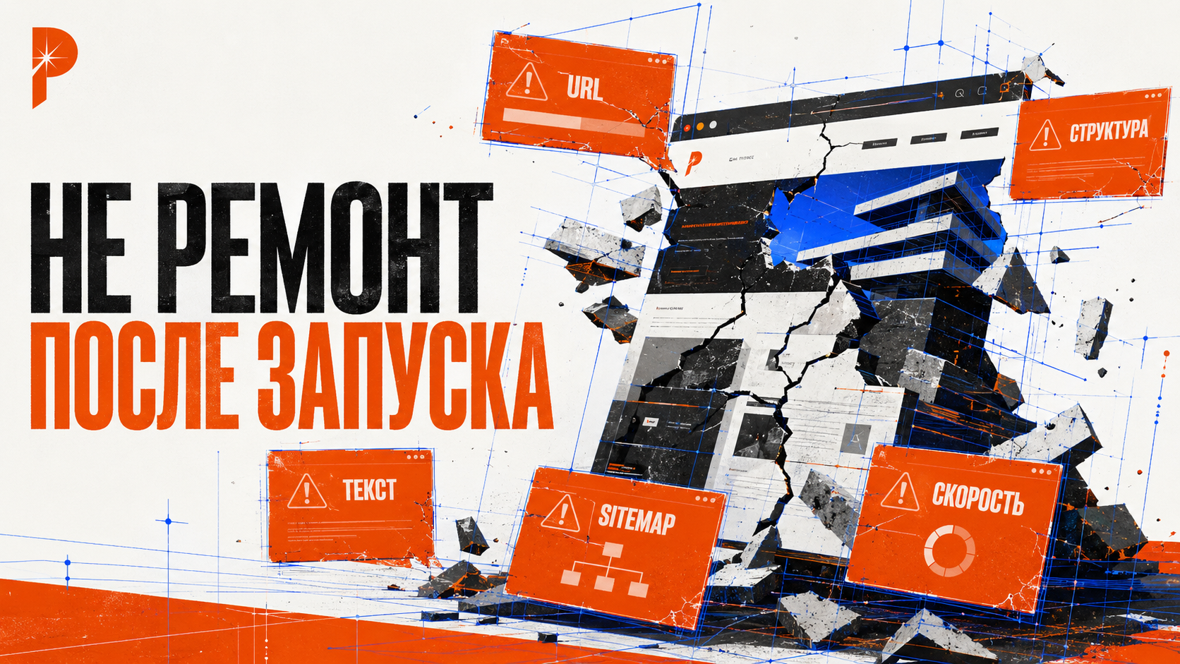 Горизонтальная композиция в стиле PANTELIDI: готовый сайт после запуска разбирают на части из-за SEO-ошибок в структуре, адресах и текстах